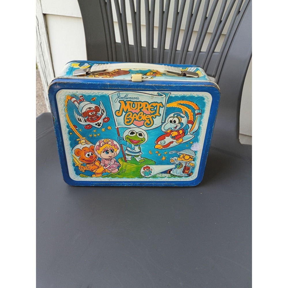Vintage 1985 Muppet Babies Metal Lunchbox from Thermos Co. - NO Thermos Included